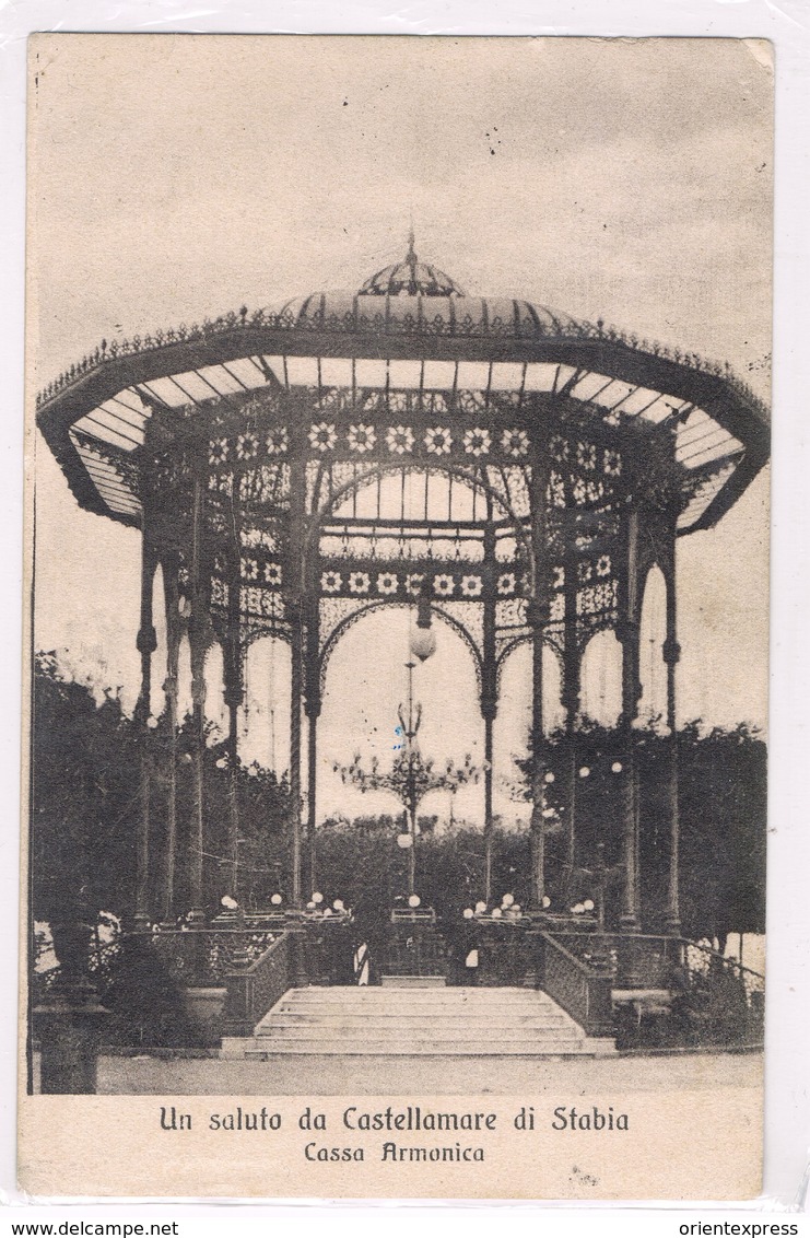 Castellammare Di Stabia Napoli La Cassa Armonica 1914 - Napoli (Naples)