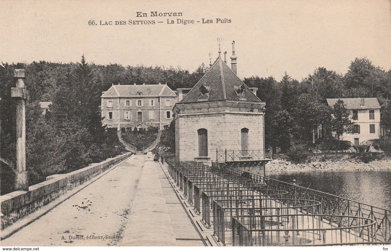 Nièvre : LES SETTONS : Lac Des Settons - La Digue - Les Puits - Montsauche Les Settons