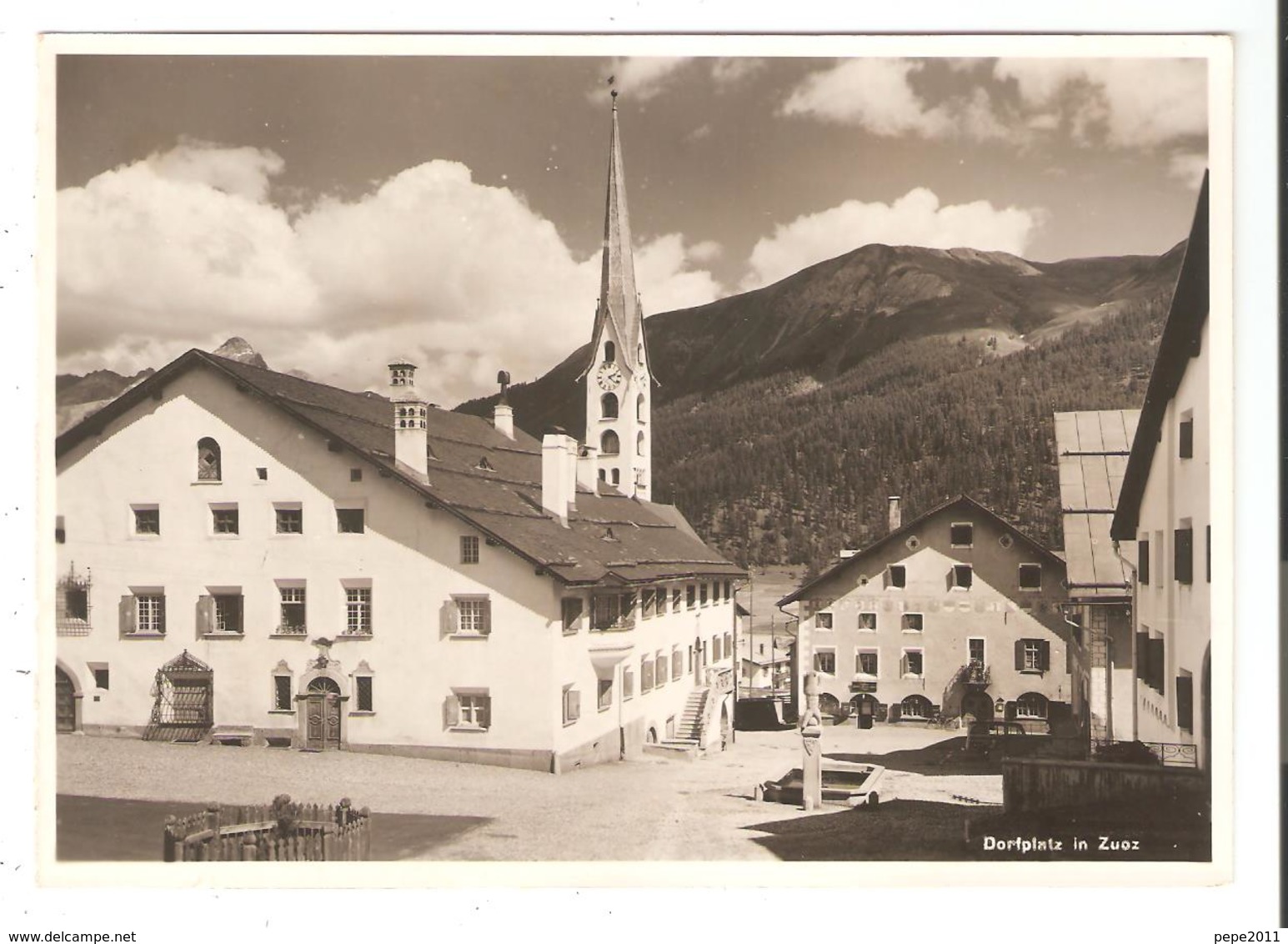 CPA SUISSE - GRISONS - Dorfplatz In Zuoz- - Zuoz