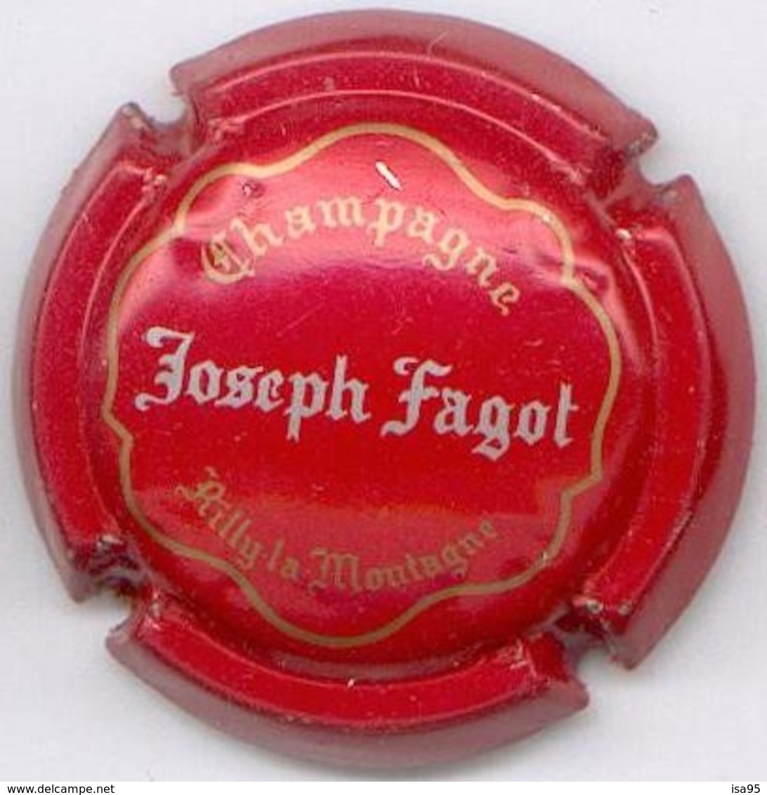 CAPSULE-CHAMPAGNE FAGOT Joseph N°14 Rouge Or & Argent - Autres & Non Classés