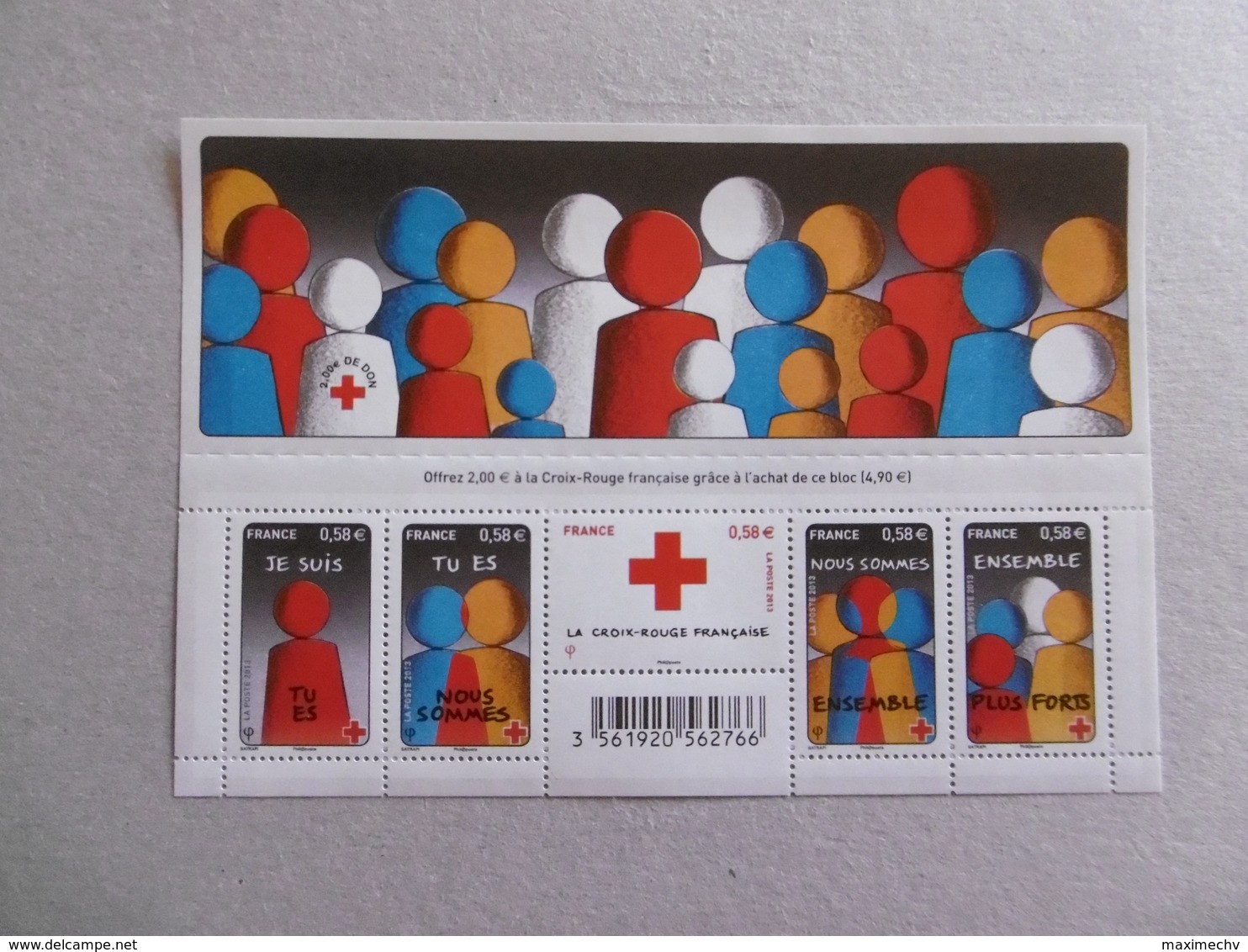 FRANCE 2013  F4819  NOYT 4819/4823    BLOC CROIX ROUGE - Mint/Hinged