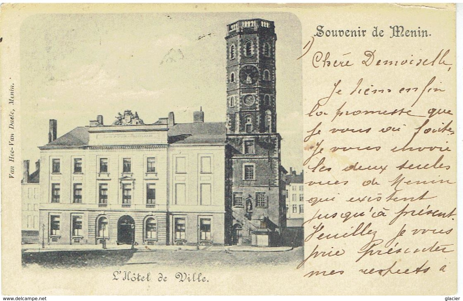 Souvenir De MENIN - L' Hôtel De Ville - Menen