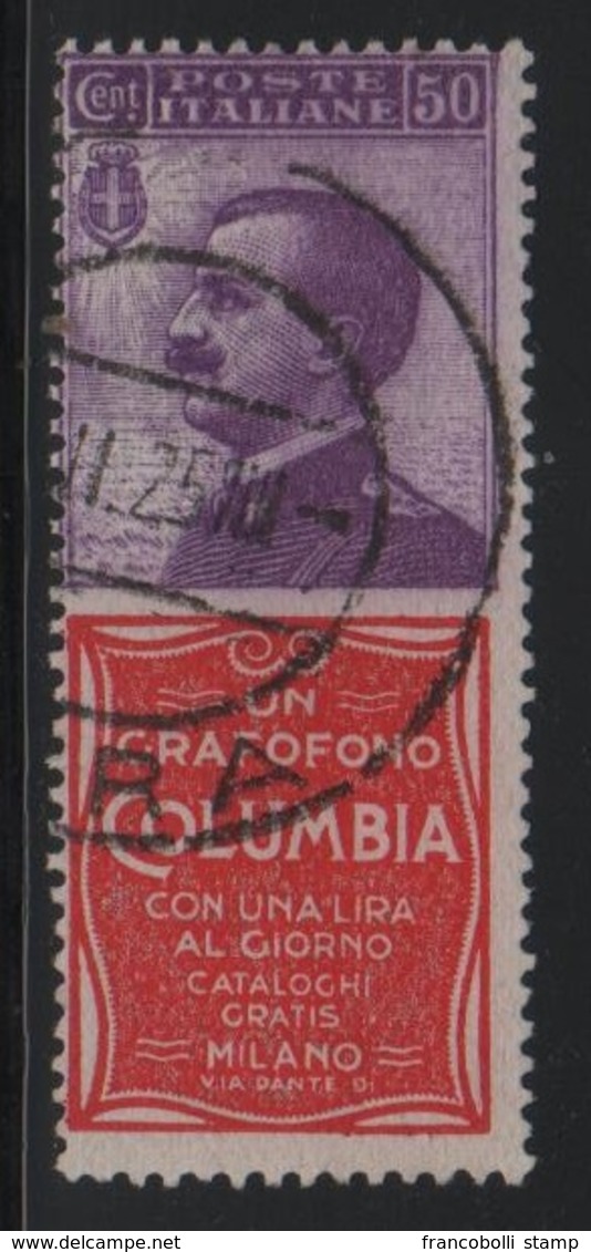 1924-25 Francobolli Regno Pubblicitari 50 C. Columbia - Reklame