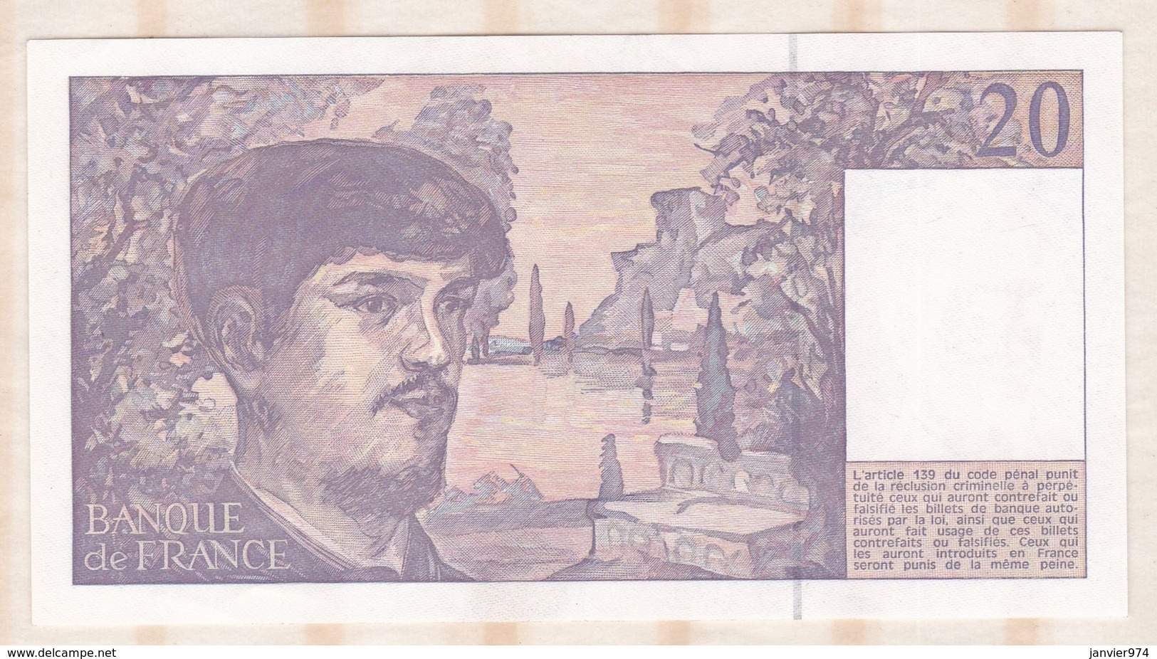 20 Francs Debussy 1992. Alphabet N.037 N° 494022. Billet Neuf - 20 F 1980-1997 ''Debussy''