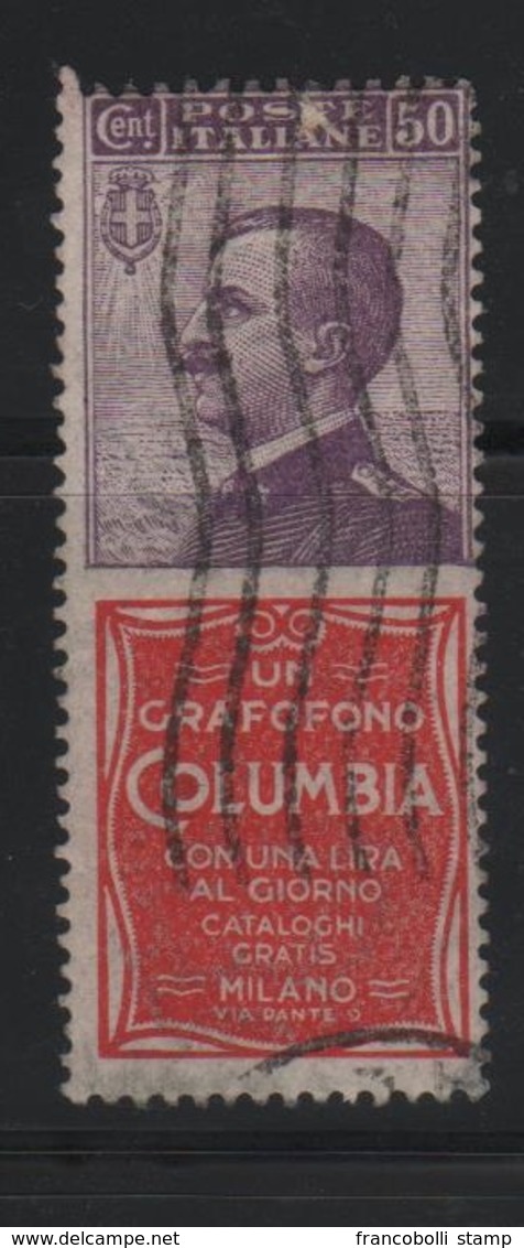 1924-25 Francobolli Regno Pubblicitari 50 C. Columbia - Publicity