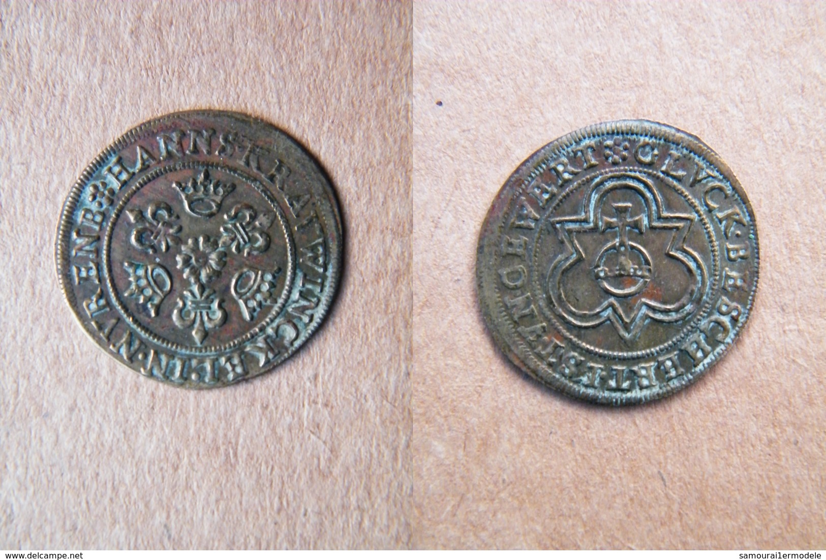 1586-1635 - Jeton Hans KRAUWINCKEL - FDC - Jeton De Comptage NUREMBERG ( Fleur De Coin ) 16e / 17e Siècle . - Monetary/Of Necessity