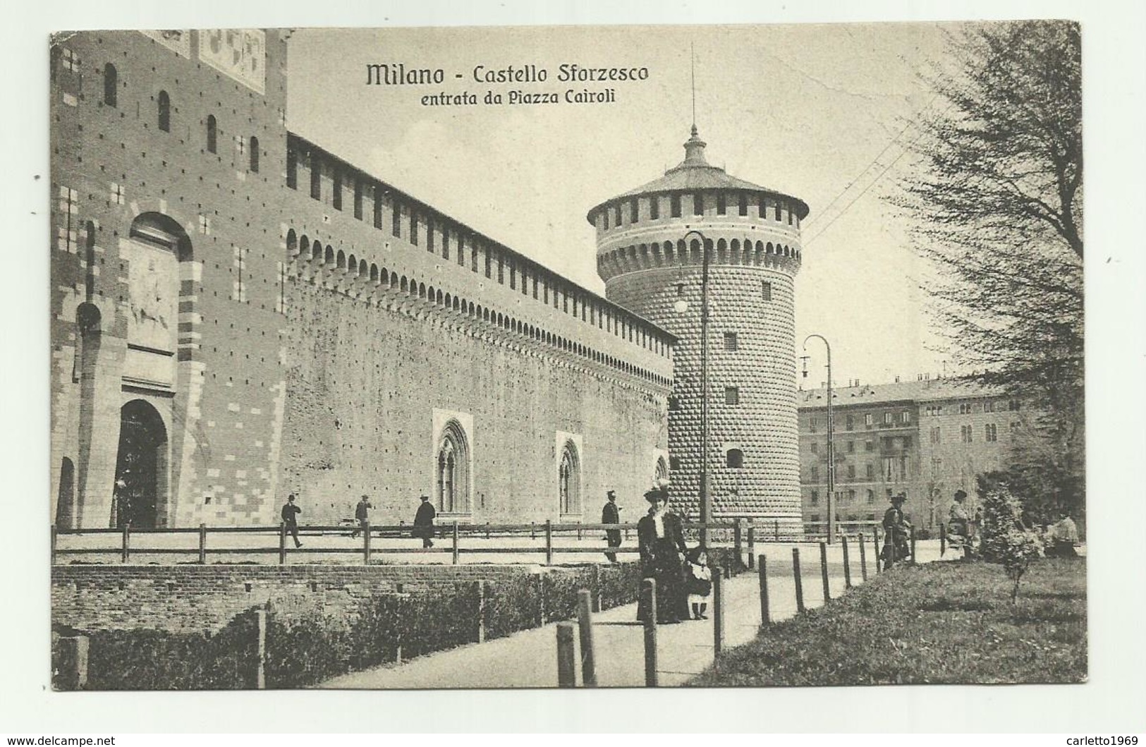 MILANO - CASTELLO SFORZESCO - ENTRATA DA PIAZZA CAITOLI  - NV   FP - Milano