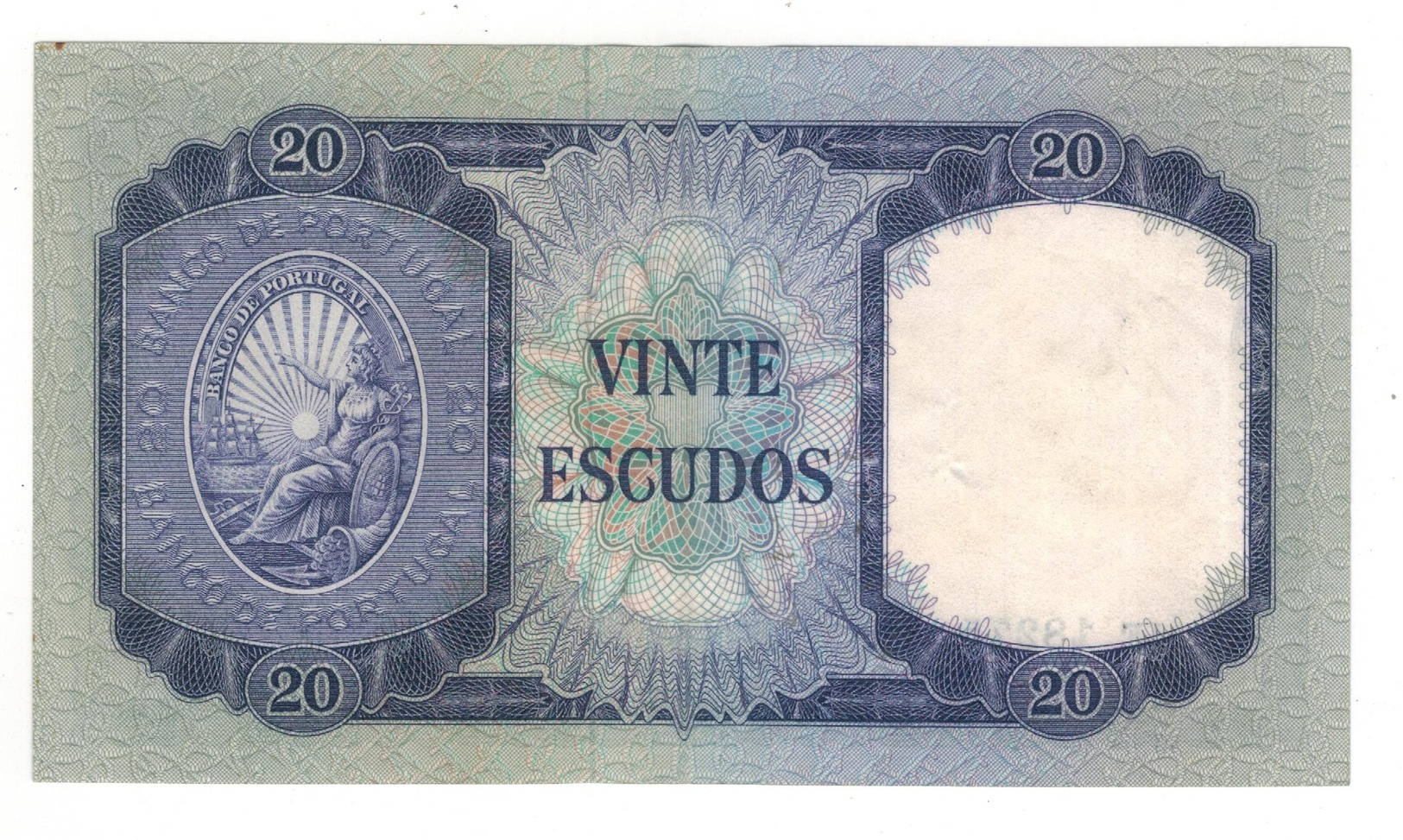 Portugal. 20 Esc. 1960. P-163a. XF/AUNC - Portugal