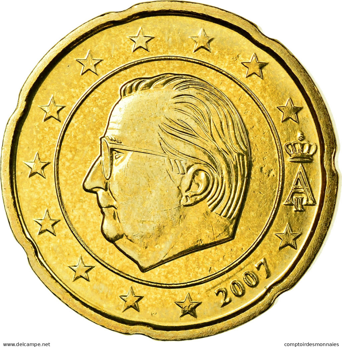 Belgique, 20 Euro Cent, 2007, SUP, Laiton, KM:243 - Belgique