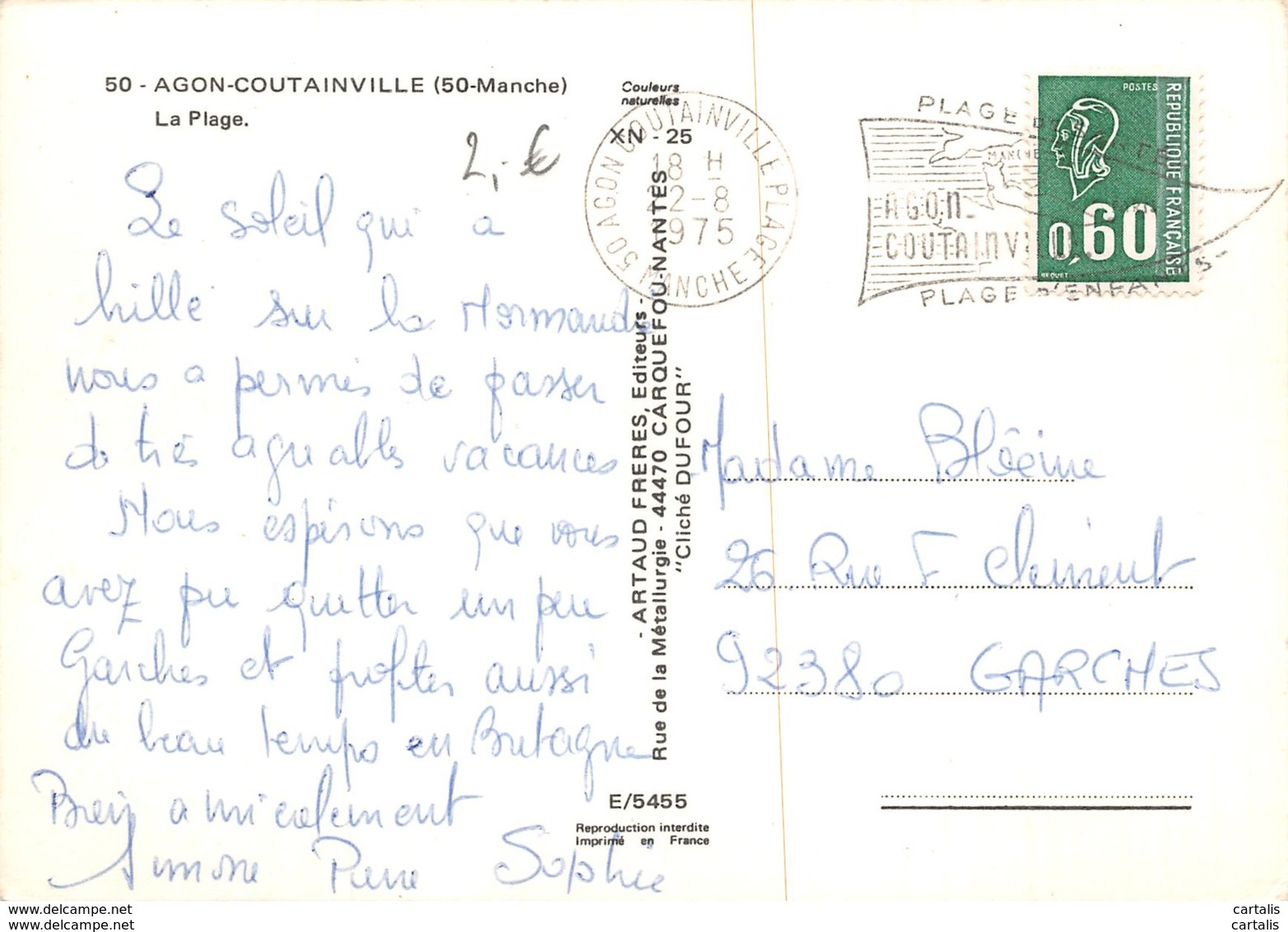 50-AGON COUTAINVILLE-N°390-C/0347 - Other & Unclassified