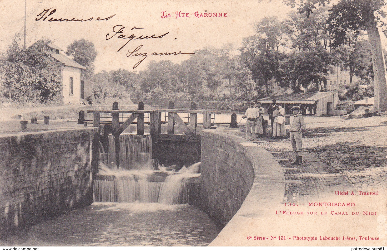 CPA (31) MONTGISCARD L' Ecluse Et Le Canal Du Midi  (2 Scans) - Other & Unclassified