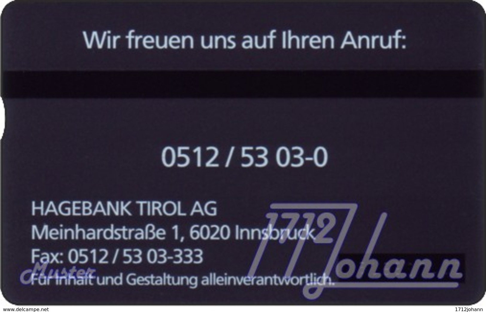 TWK Österreich Privat: "Hagebank Tirol" (601L) Gebr. - Oesterreich