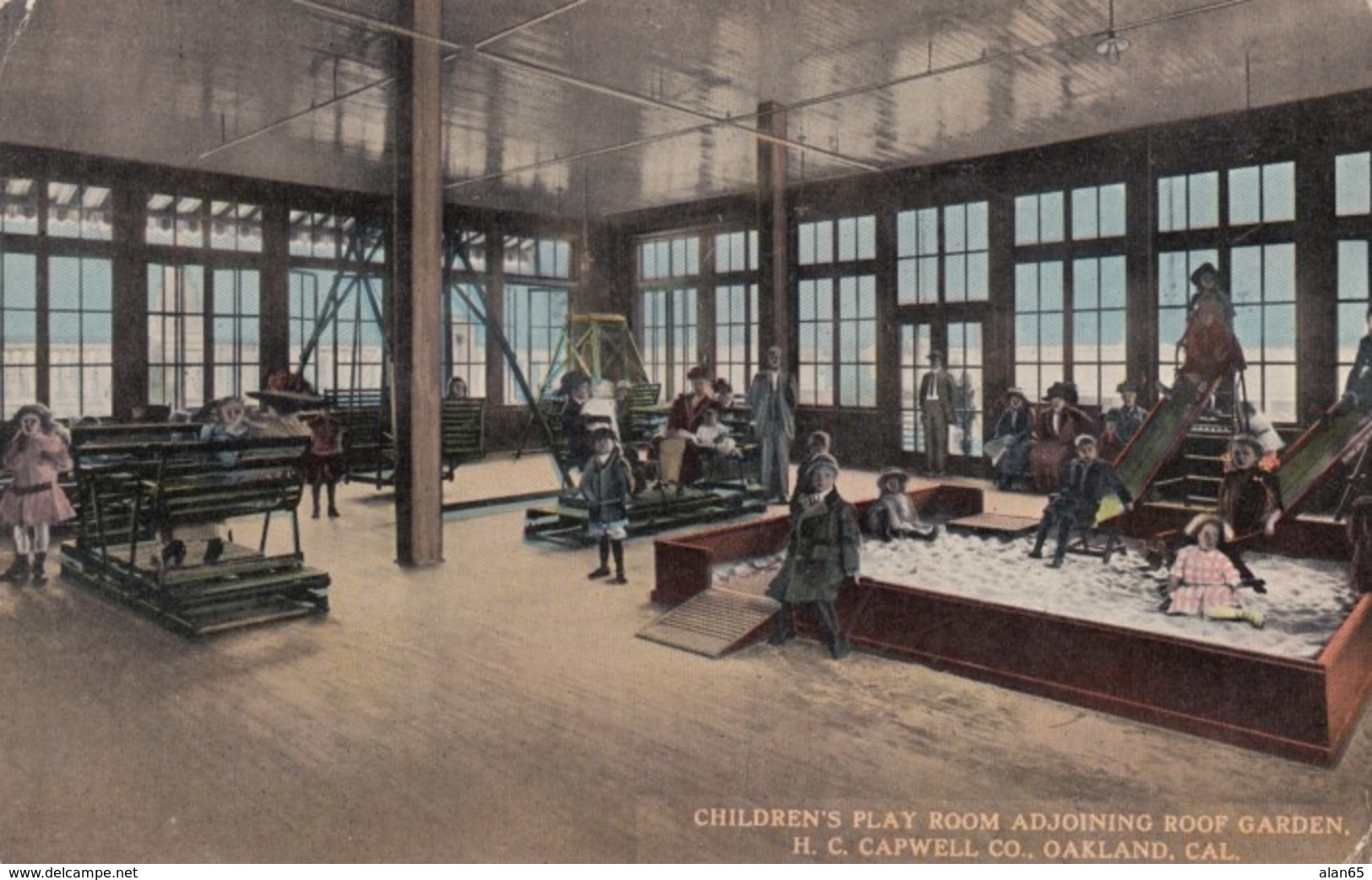 Oakland California, H.C. Capwell Co. Children's Play Room Near Roof Garden, C1900s/10s Vintage Postcard - Oakland