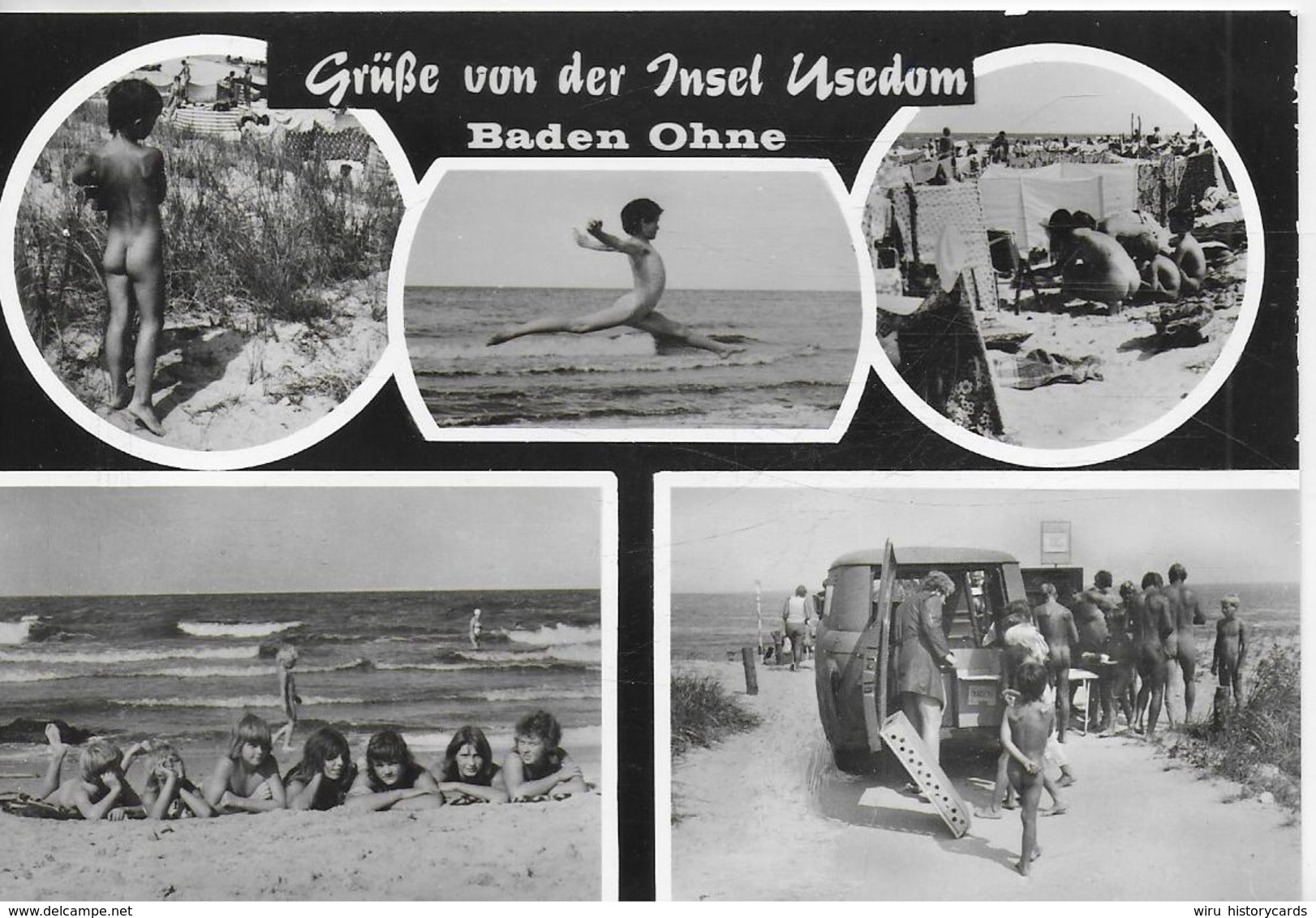 AK 0270  Insel Usedom - Baden Ohne / Ostalgie , DDR Um 1986 - Usedom