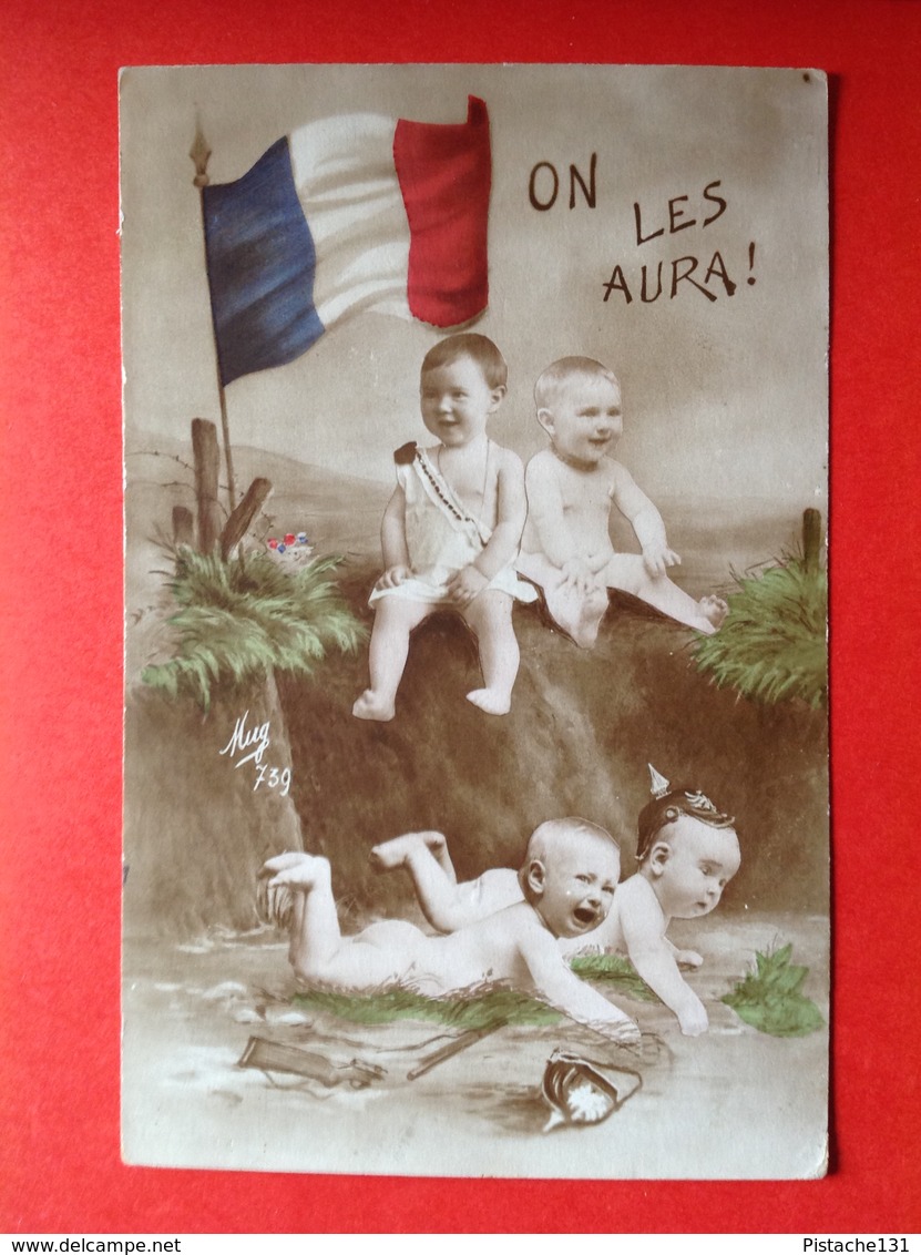 WO 1914 - 1918 - OORLOG - GUERRE - ON LES AURA - FRANCE - BEBES - Humorísticas