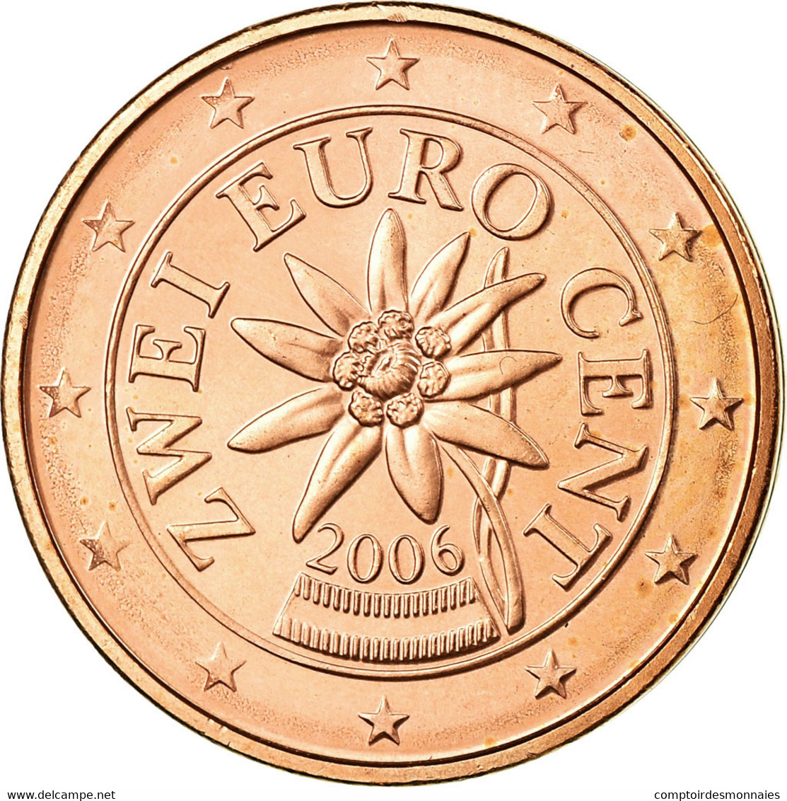 Autriche, 2 Euro Cent, 2006, SUP, Copper Plated Steel, KM:3083 - Autriche