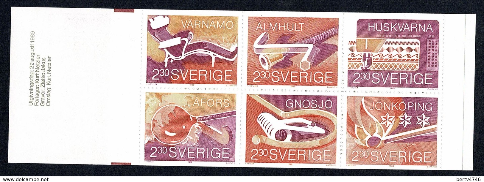 Sverige 1989  Yv  C1541** Boekje/carnet 1541** - 1981-..