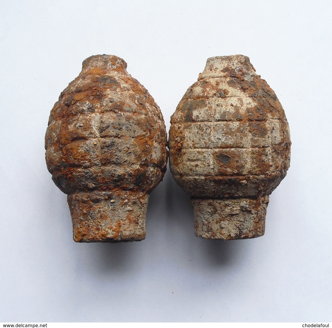 Lot 2 Grenades Citron Foug INERTE 1914  1918 Ww1 (1) - 1914-18