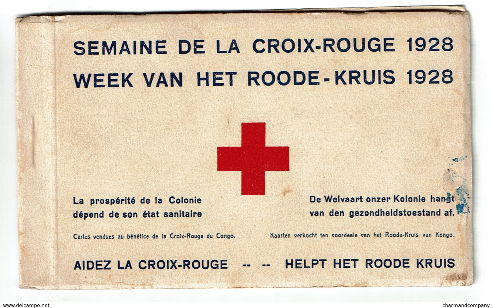 Afrique - Congo - Pawa -Ituri - Semaine De La Croix Rouge 1928 - Complet 6 Cartes - Voir Scans Et Descriptif - Red Cross - Croix-Rouge