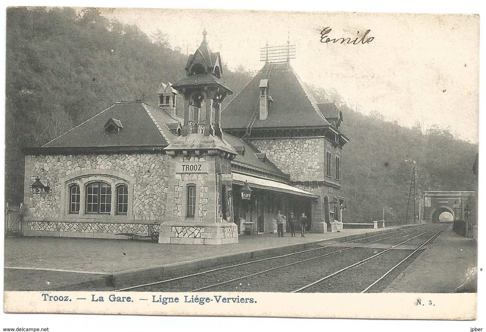 (G239) TROOZ - La Gare Sur La Ligne Liège-Verviers - Trooz