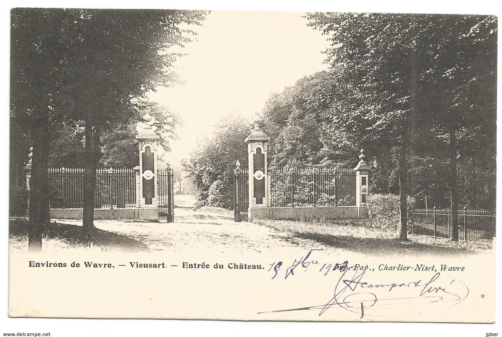 (G244) VIEUSART - Entrée Du Château - Chaumont-Gistoux