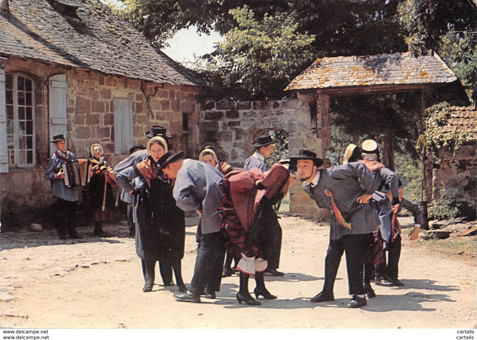 19-FOLKLORE DU LIMOUSIN-LA BOURREE-N°409-C/0135 - Andere & Zonder Classificatie