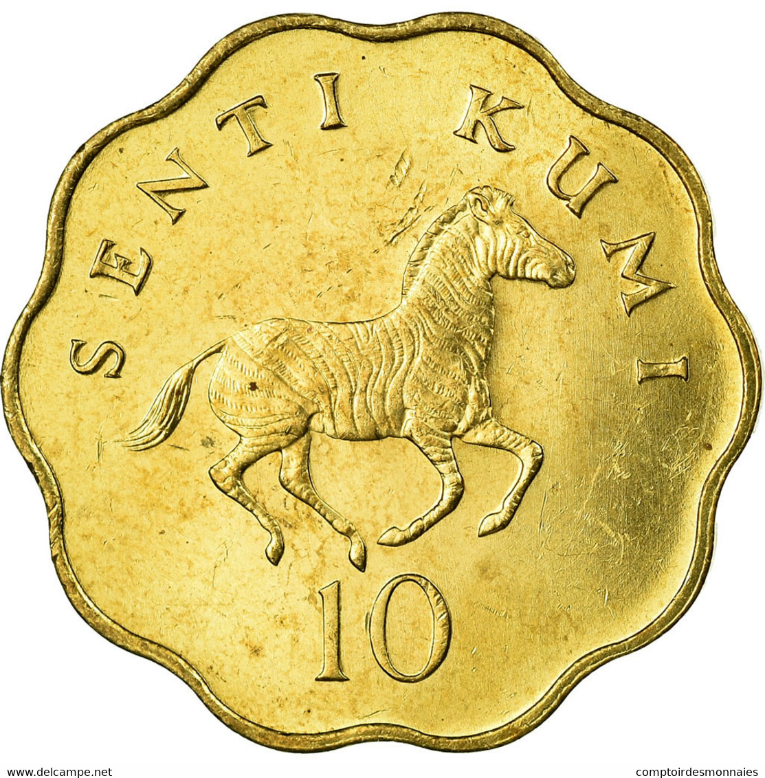 Monnaie, Tanzania, 10 Senti, 1981, TTB, Nickel-brass, KM:11 - Tanzania