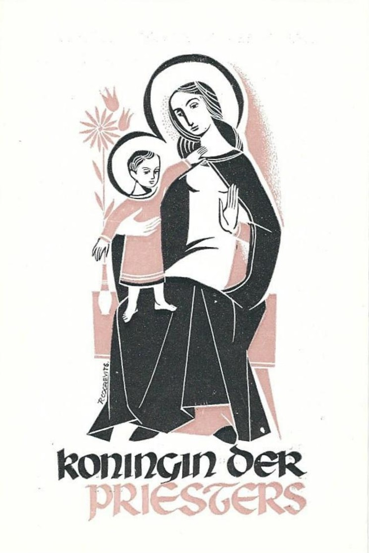 2 Bidprentjes Van Priesterwijding Van E.H.Herman VAN HOYWEGHEN- Temse 1956 - Religión & Esoterismo