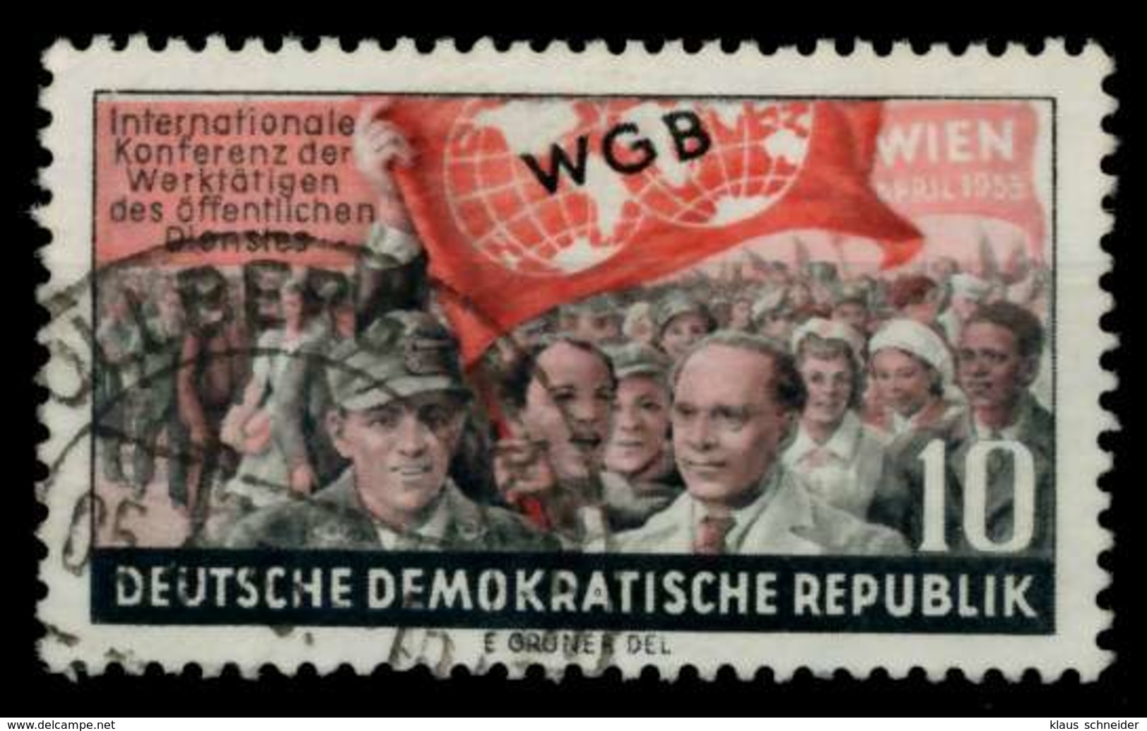 DDR 1955 Nr 452XII Gestempelt X735D66 - Gebraucht