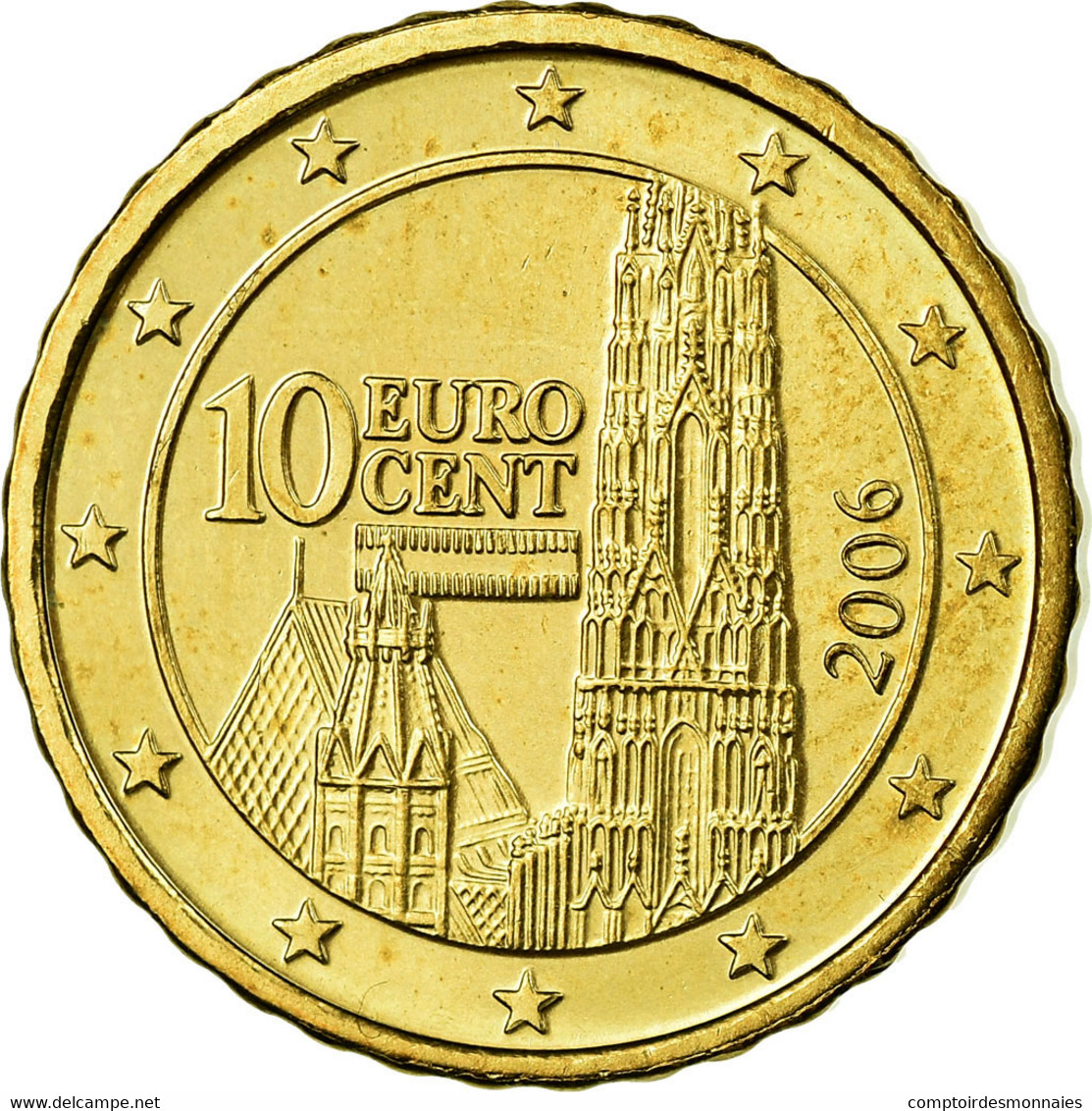 Autriche, 10 Euro Cent, 2006, SUP, Laiton, KM:3085 - Autriche