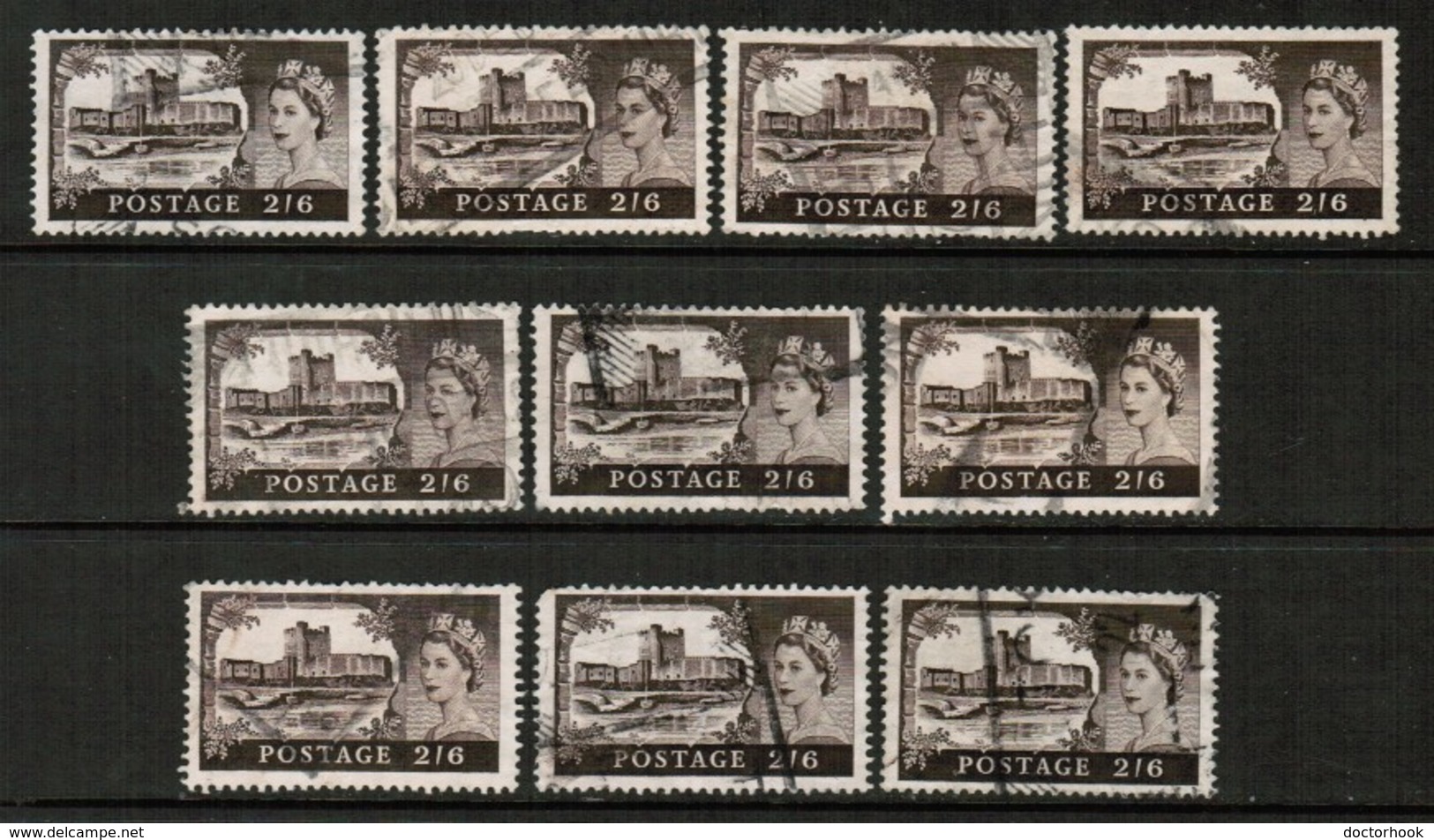 GREAT BRITAIN  Scott # 309 USED WHOLESALE LOT OF 10 (WH-276) - Lots & Kiloware (mixtures) - Max. 999 Stamps