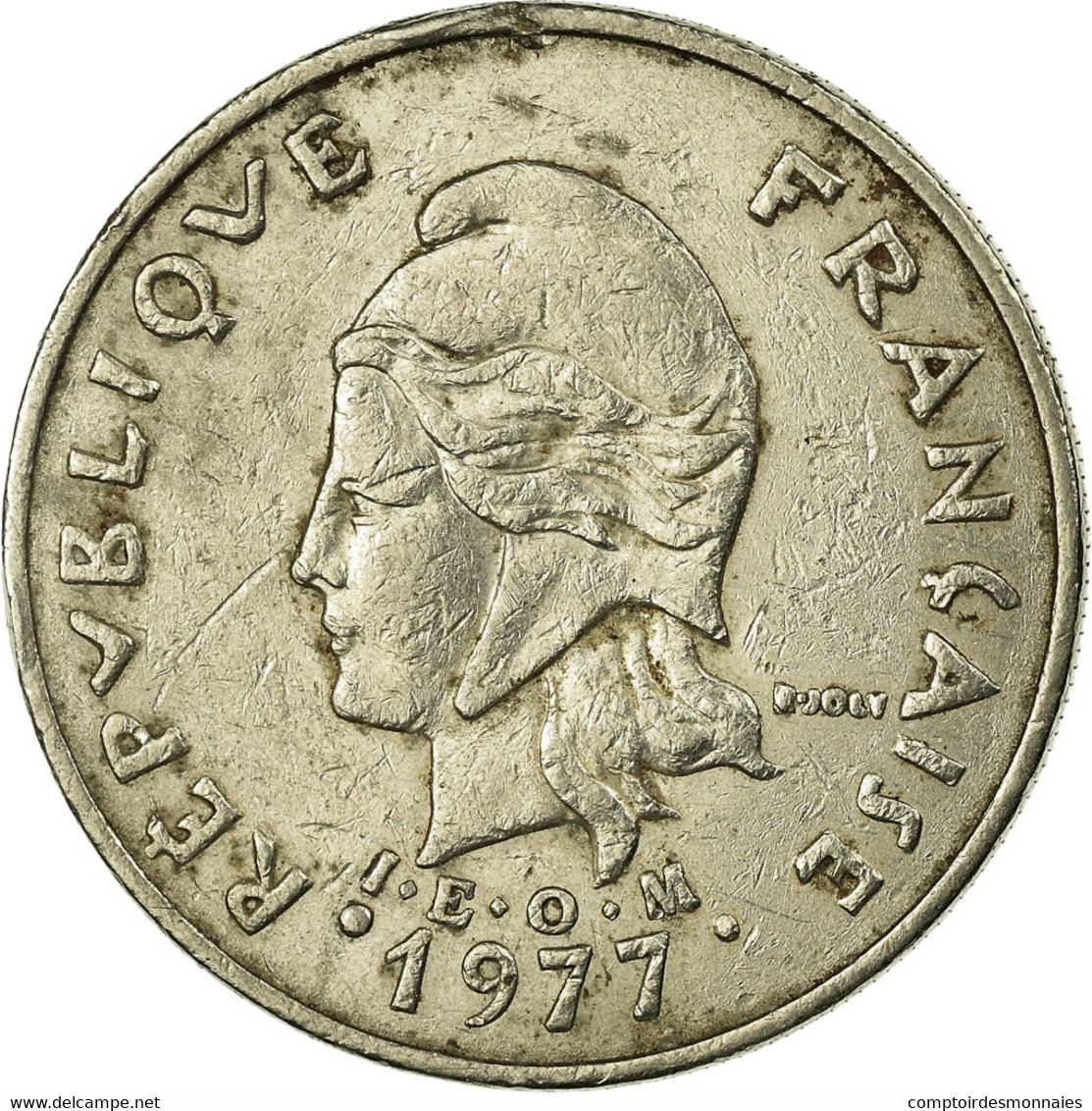 Monnaie, Nouvelle-Calédonie, 20 Francs, 1977, Paris, TB+, Nickel, KM:12 - Nieuw-Caledonië