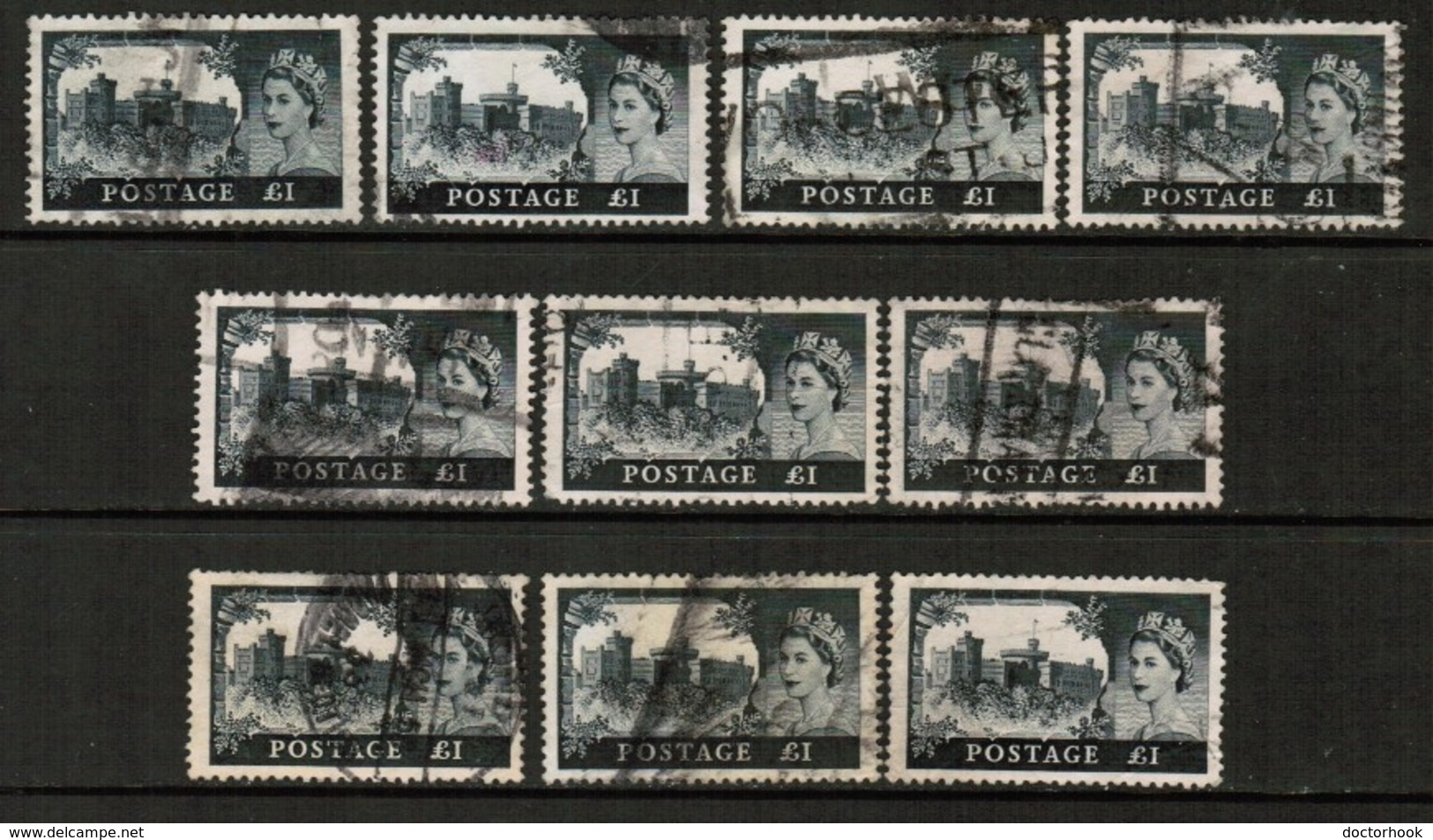 GREAT BRITAIN  Scott # 312 USED WHOLESALE LOT OF 10 (WH-279) - Lots & Kiloware (mixtures) - Max. 999 Stamps