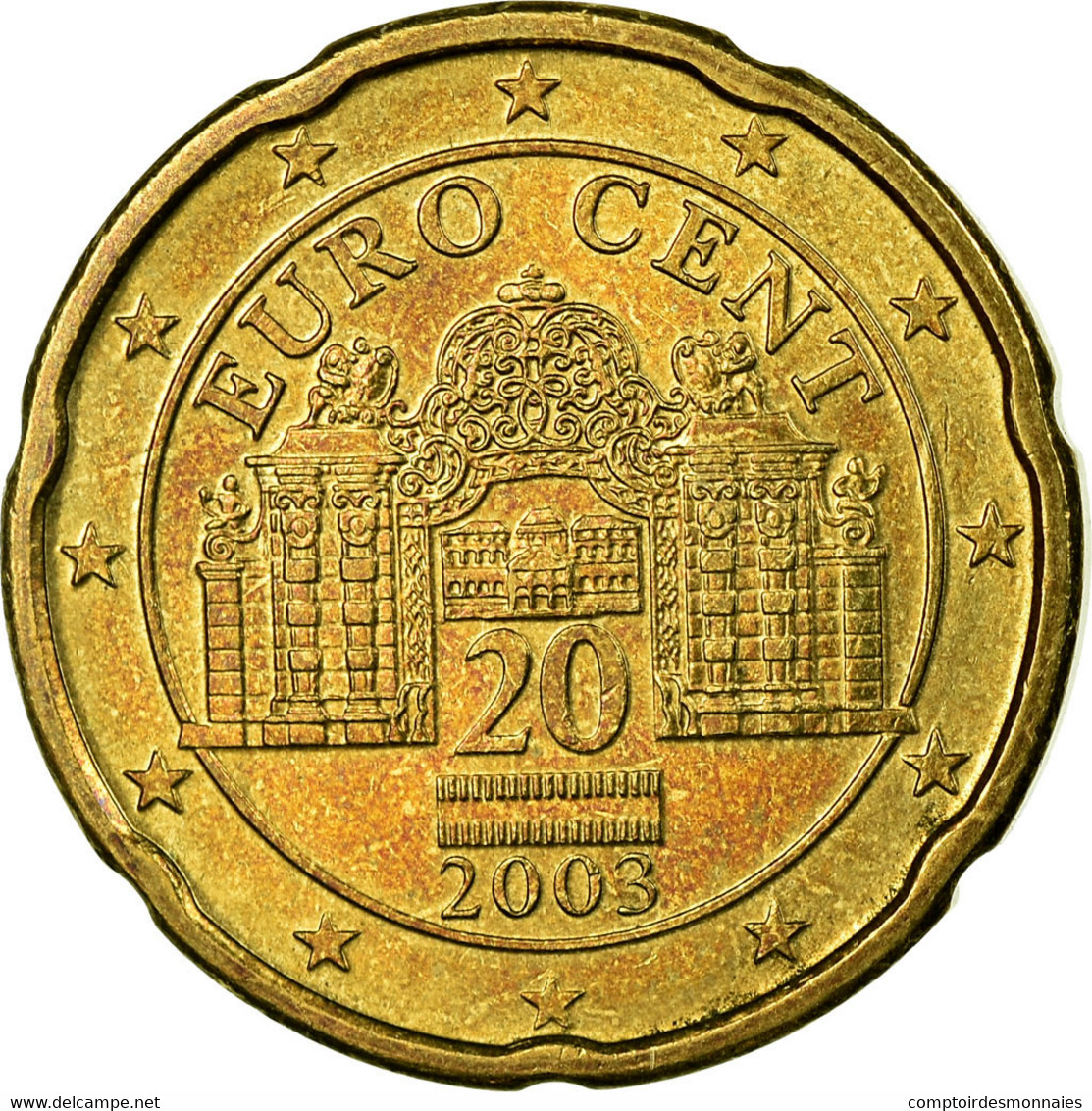 Autriche, 20 Euro Cent, 2003, SUP, Laiton, KM:3086 - Autriche