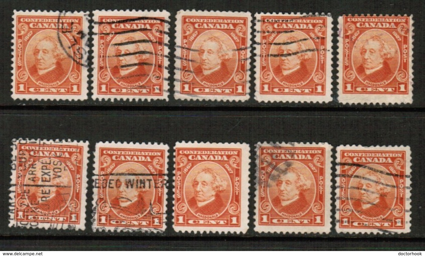 CANADA  Scott # 141 USED WHOLESALE LOT OF 10 (WH-290) - Lots & Kiloware (mixtures) - Max. 999 Stamps