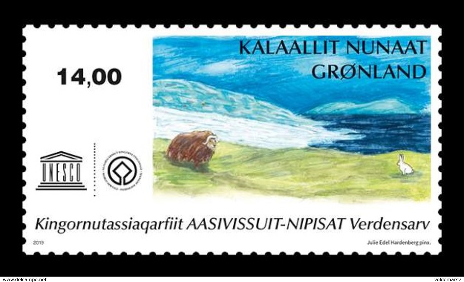 Greenland 2019 Mih. 829 UNESCO World Heritage. Nipisat Island MNH ** - Neufs