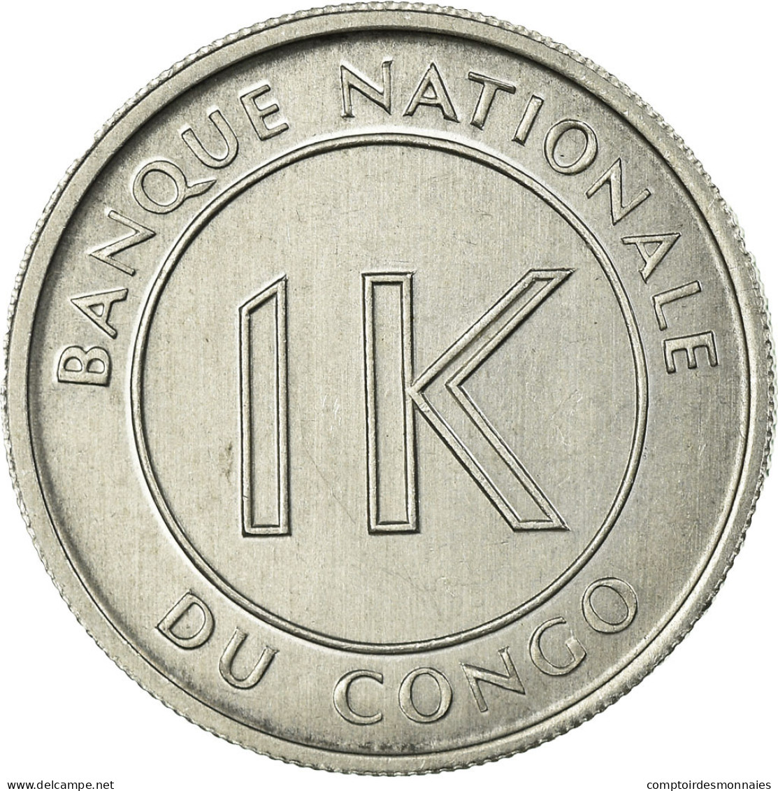 Monnaie, CONGO, DEMOCRATIC REPUBLIC, Likuta, 1967, Paris, TTB, Aluminium, KM:8 - Congo (Repubblica Democratica 1964-70)