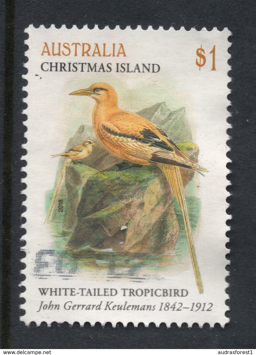 2018 CHRISTMAS ISLAND TROPIC YELLOW BIRD VERY FINE POSTALLY USED $1 Sheet STAMP - Christmas Island