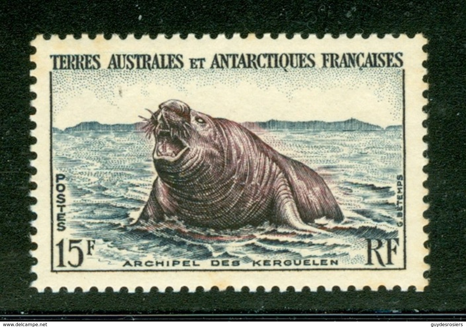 Éléphant De Mer; Archipel Des Kerguelen. Timbre Scott Stamp # 7.  T.A.A.F. (2287) - Other & Unclassified