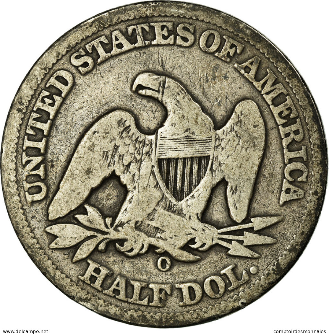 Monnaie, États-Unis, Seated Liberty Half Dollar, Half Dollar, 1858, U.S. Mint - 1839-1891: Seated Liberty (Liberté Assise)