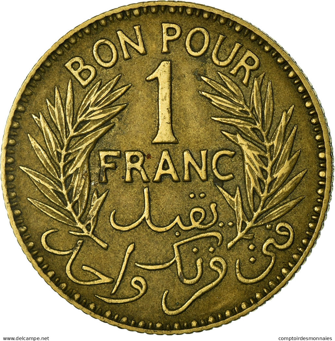 Monnaie, Tunisie, Anonymes, Franc, 1941, Paris, TTB, Aluminum-Bronze, KM:247 - Tunisie