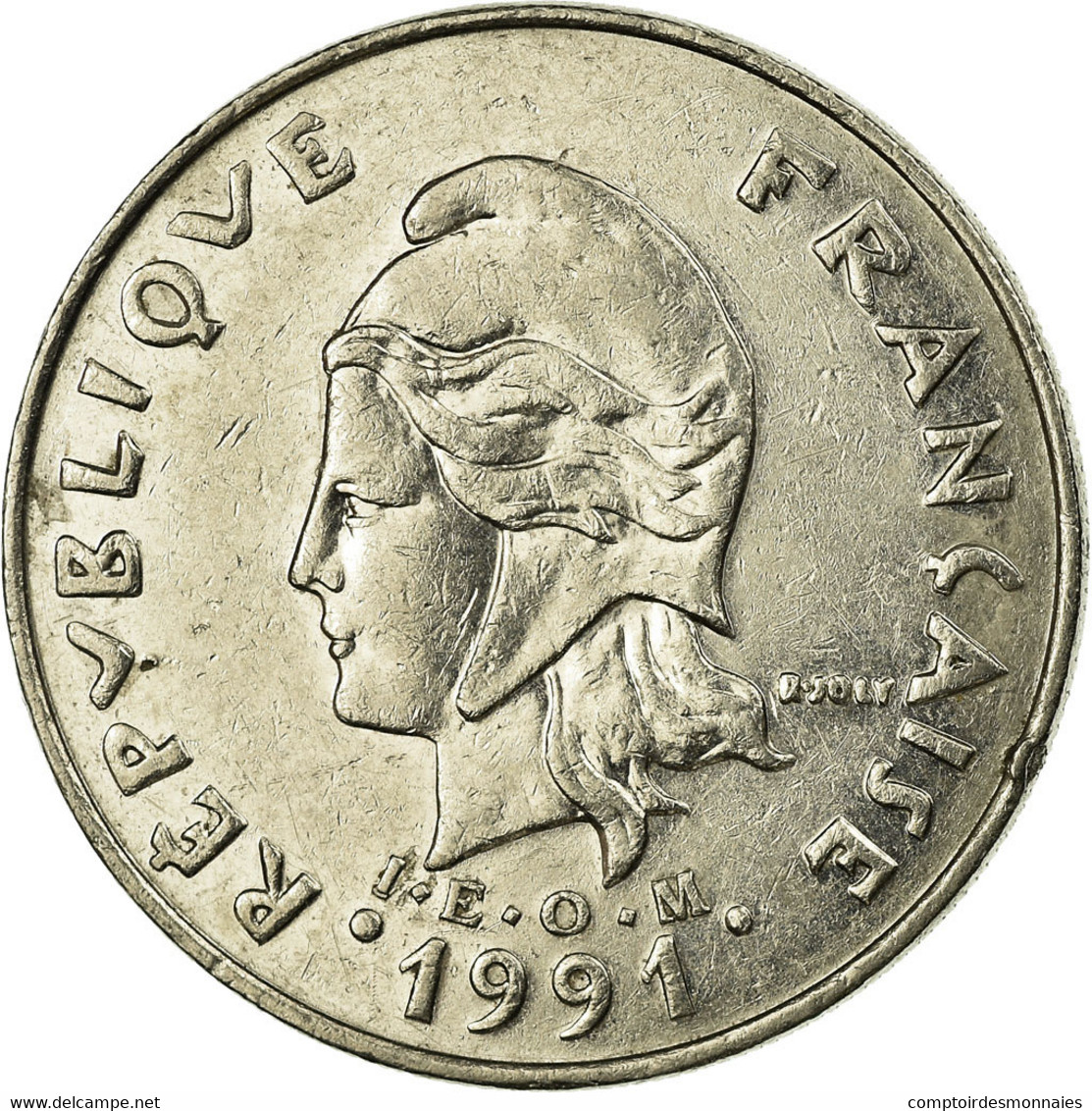 Monnaie, French Polynesia, 20 Francs, 1991, Paris, TTB, Nickel, KM:9 - Polynésie Française