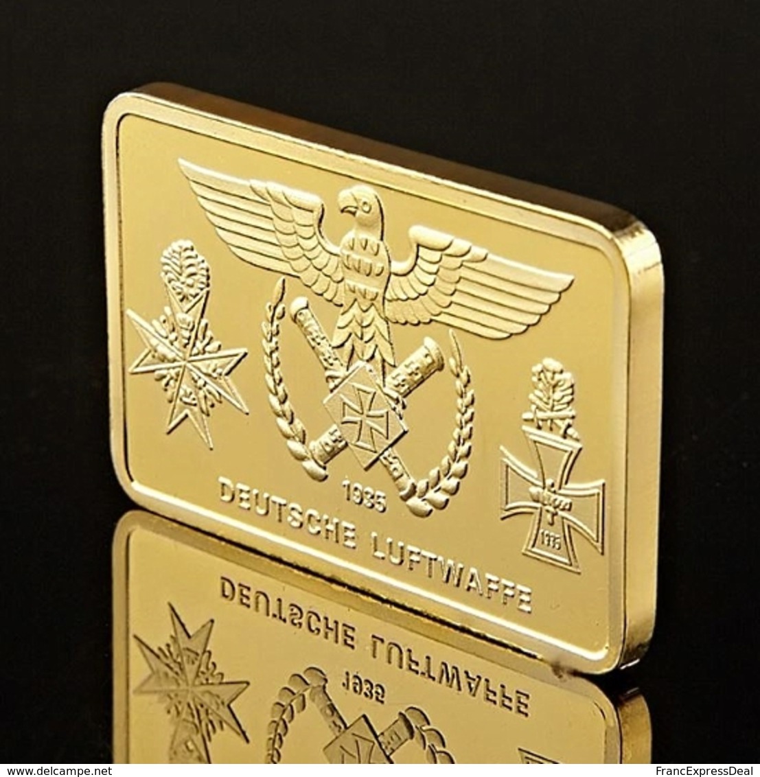 1 Lingot Plaqué OR ( GOLD Plated Bar ) - Aviation Allemande Deutsche Luftwaffe 1935 - Other & Unclassified