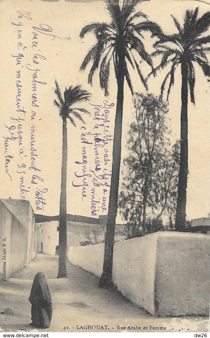 Laghouat - Rue Arabe Et Femme - Carte Idéale P.S. N° 41 - Laghouat