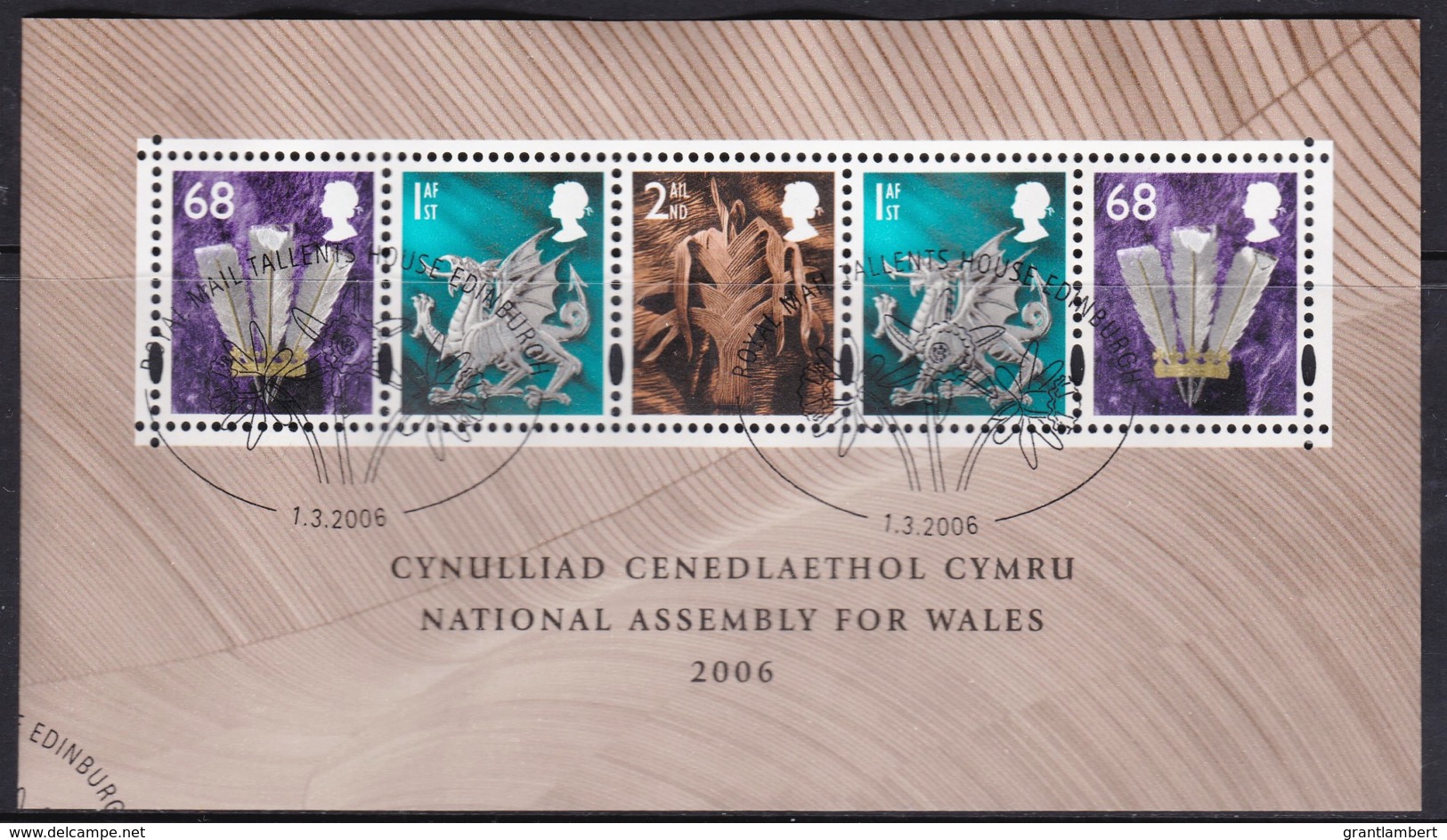 Great Britain 2006 National Assembly For Wales Minisheet Used - Used Stamps