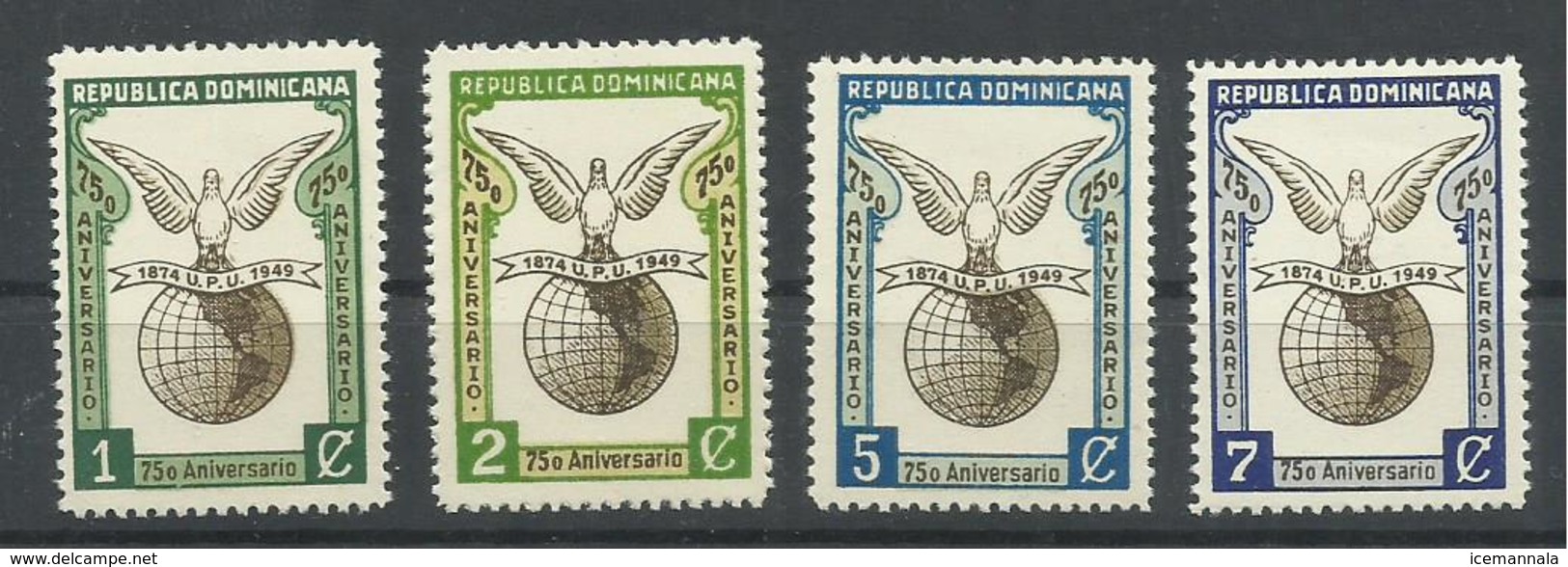 DOMINICANA   YVERT  406/9     MNH  ** - República Dominicana