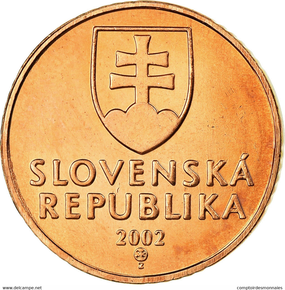 Monnaie, Slovaquie, 50 Halierov, 2002, SUP, Copper Plated Steel, KM:35 - Slovaquie