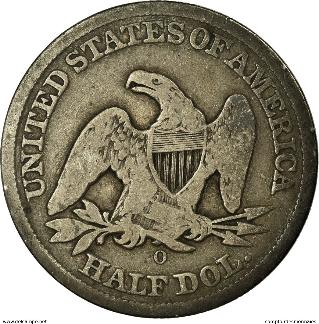 Monnaie, États-Unis, Seated Liberty Half Dollar, 1855, New Orleans - 1839-1891: Seated Liberty (Liberté Assise)