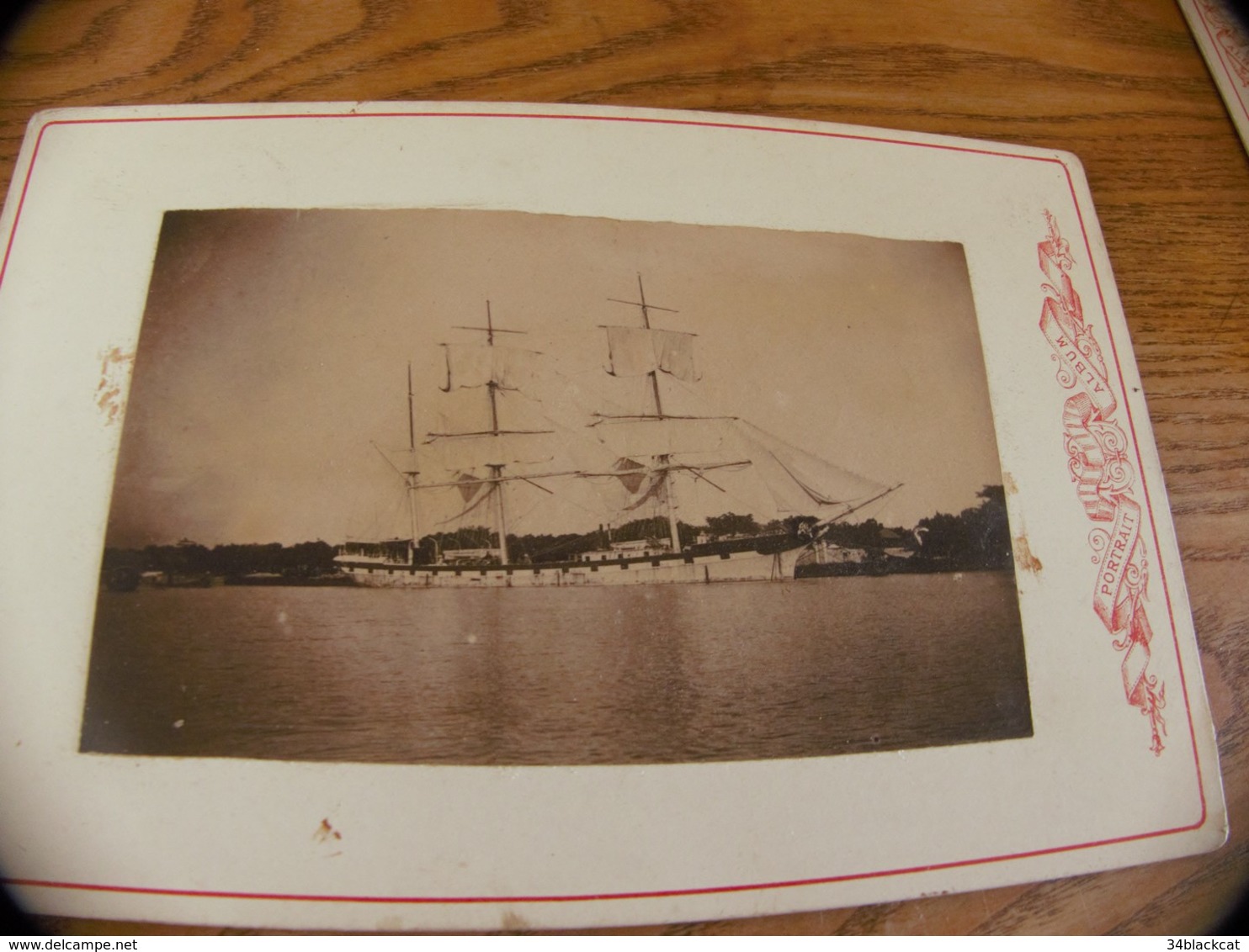 17 - Photo INDOCHINE, Bateau La Ville De Rouen à Saïgon, Flotille Du Mékong - Anciennes (Av. 1900)