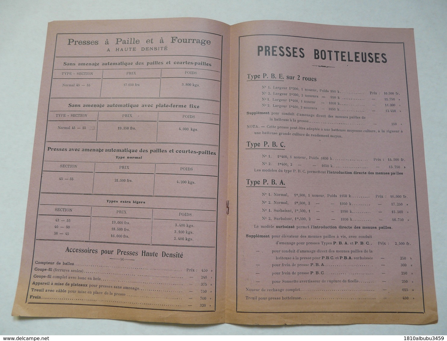 VIEUX PAPIERS - 18 CHER - VIERZON - CATALOGUE (8 Pages) : TARIFS Au 1er Novembre 1935 - ETS MERLIN & CIE - Pubblicitari